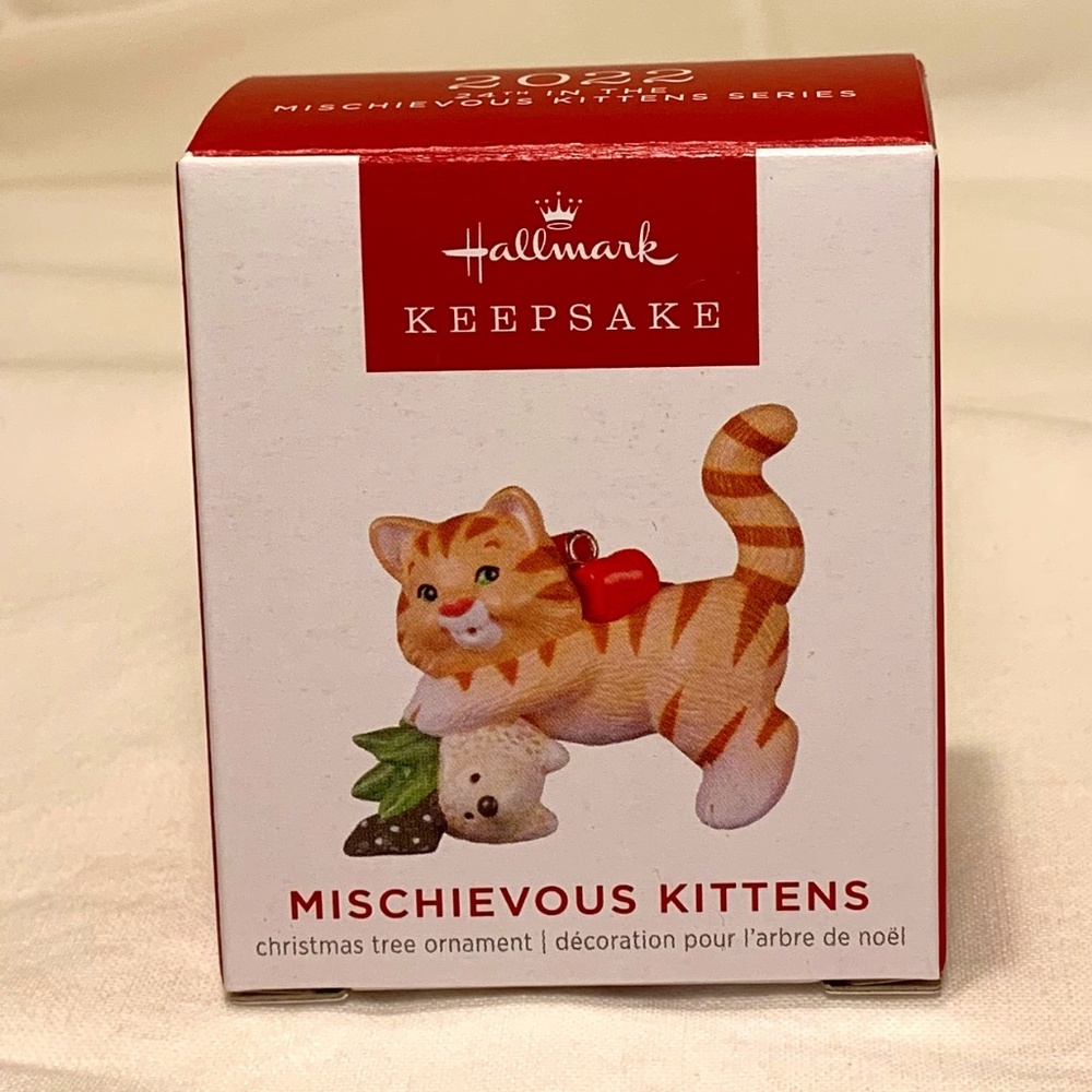 Hallmark Keepsake Ornament 2022 Mischievous Kittens 24th in Series